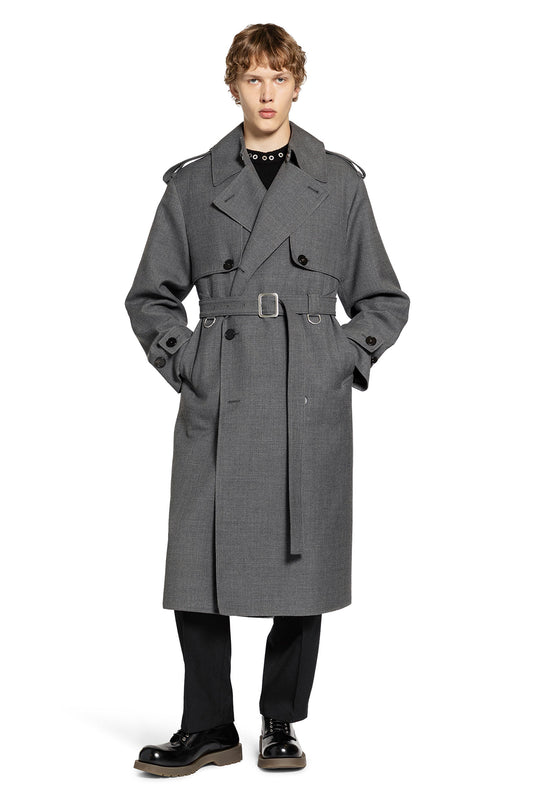 Wool Gabardine Trench Coat