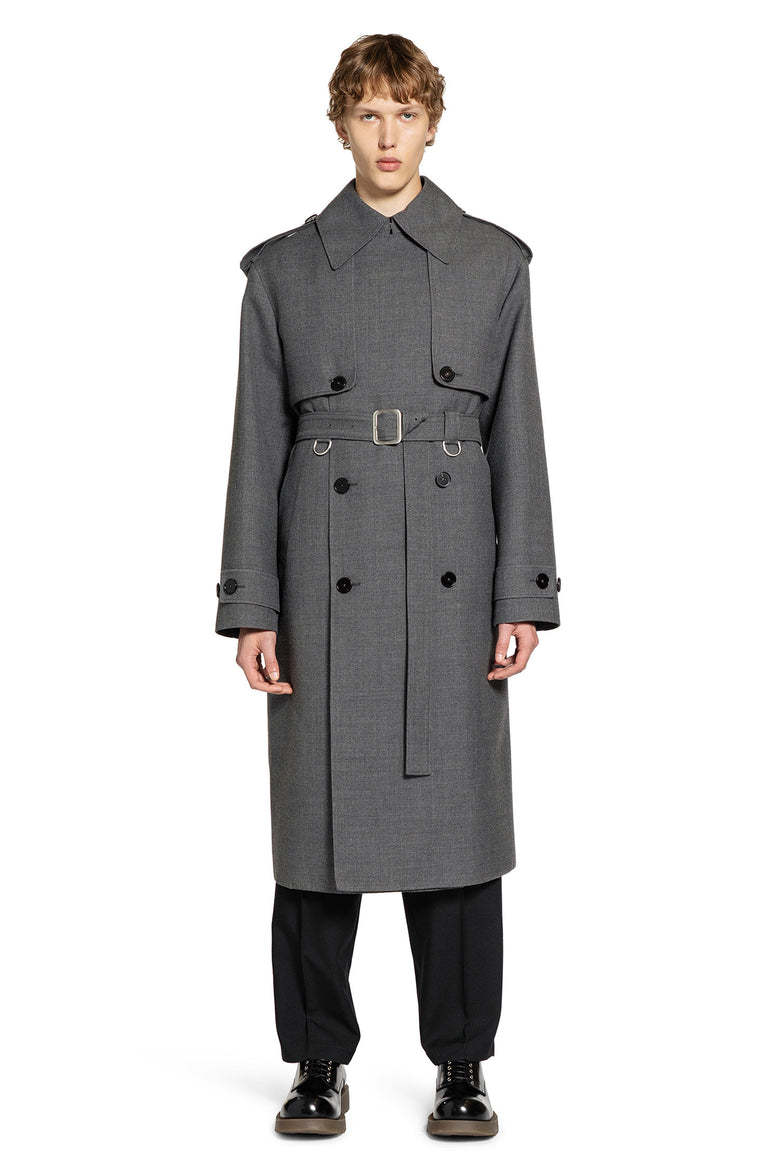 Wool Gabardine Trench Coat