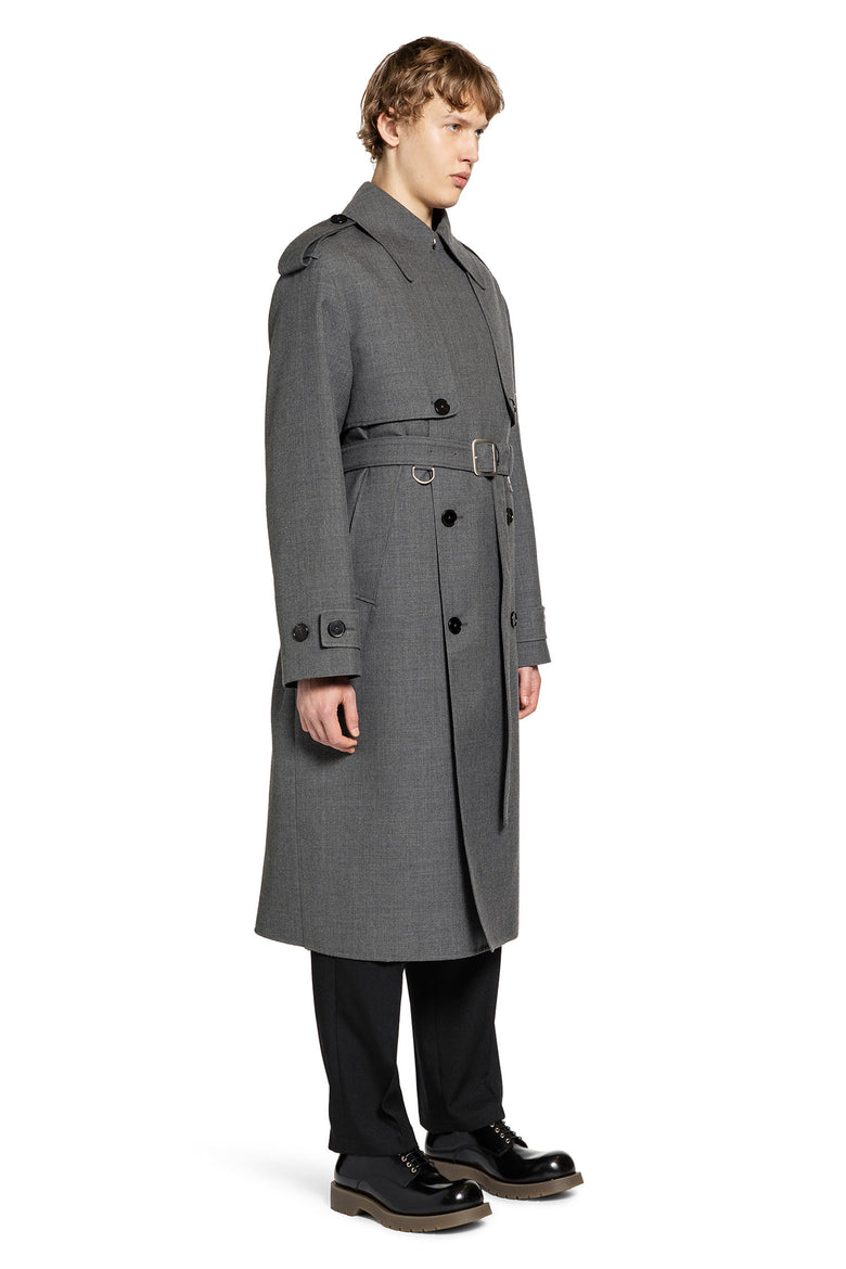 Wool Gabardine Trench Coat