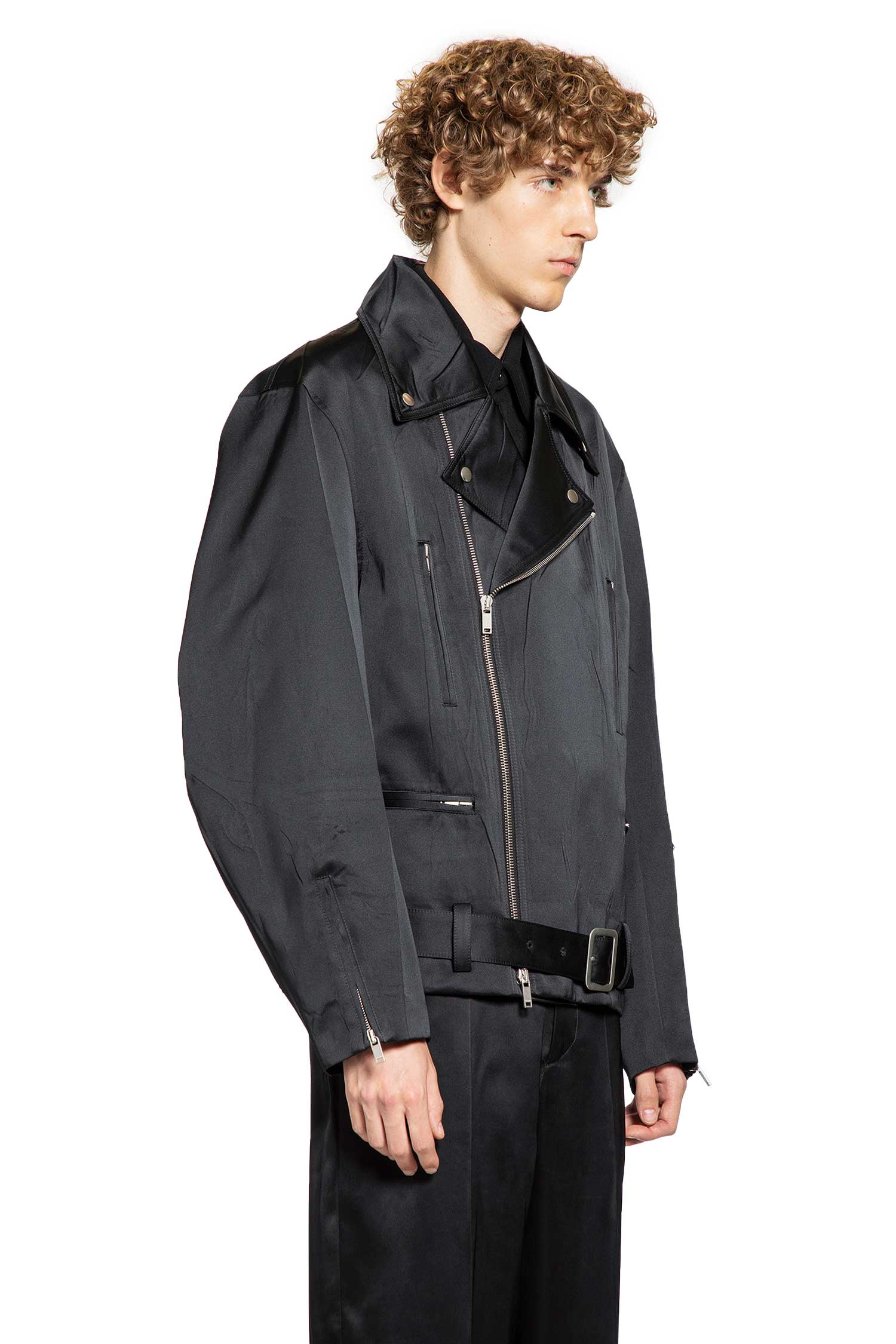 JIL SANDER MAN BLACK JACKETS