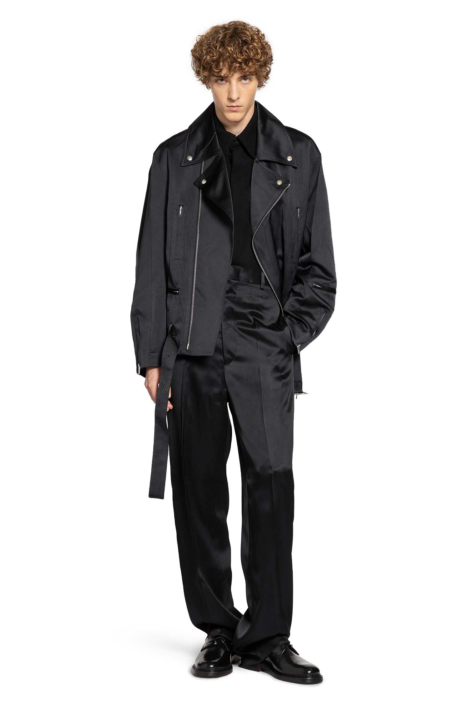 JIL SANDER MAN BLACK JACKETS