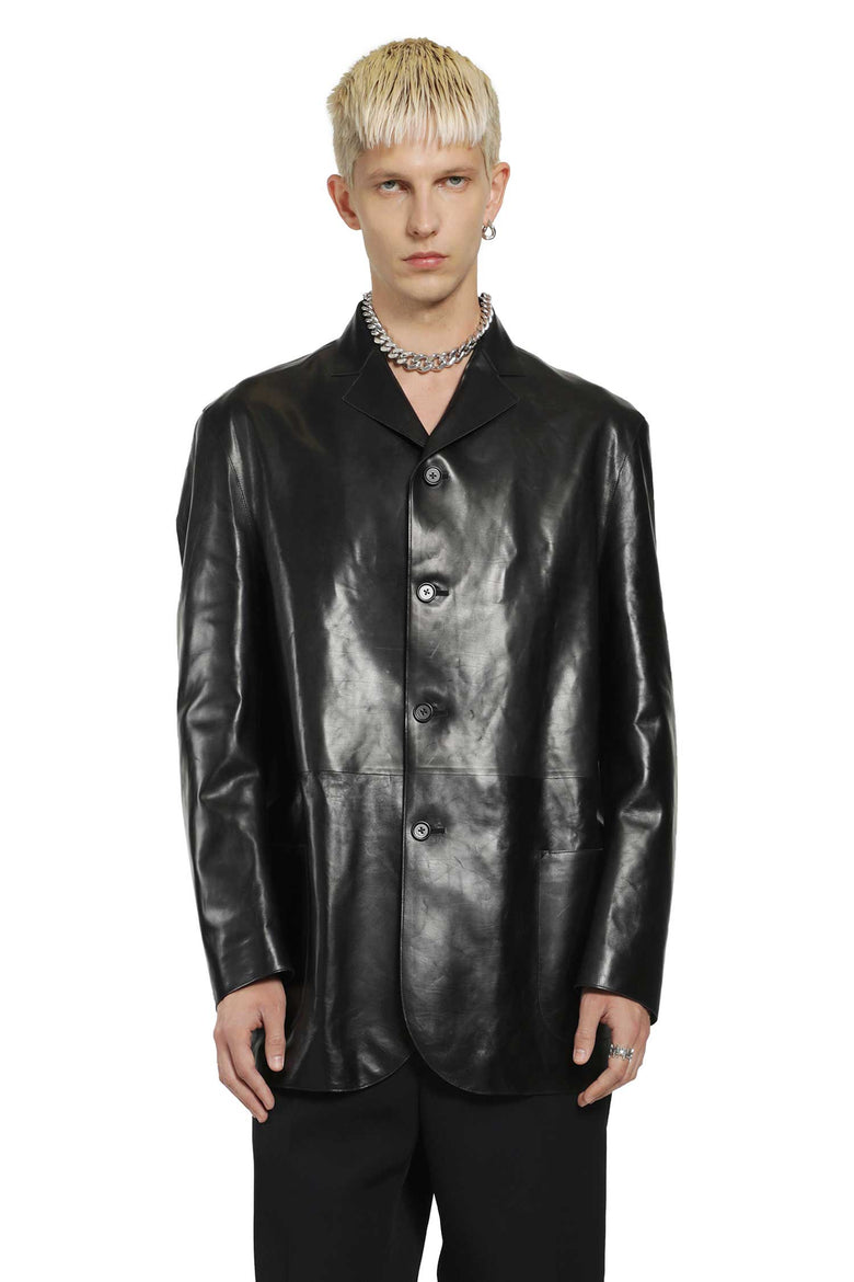 JIL SANDER Soft Leather Jacket man
