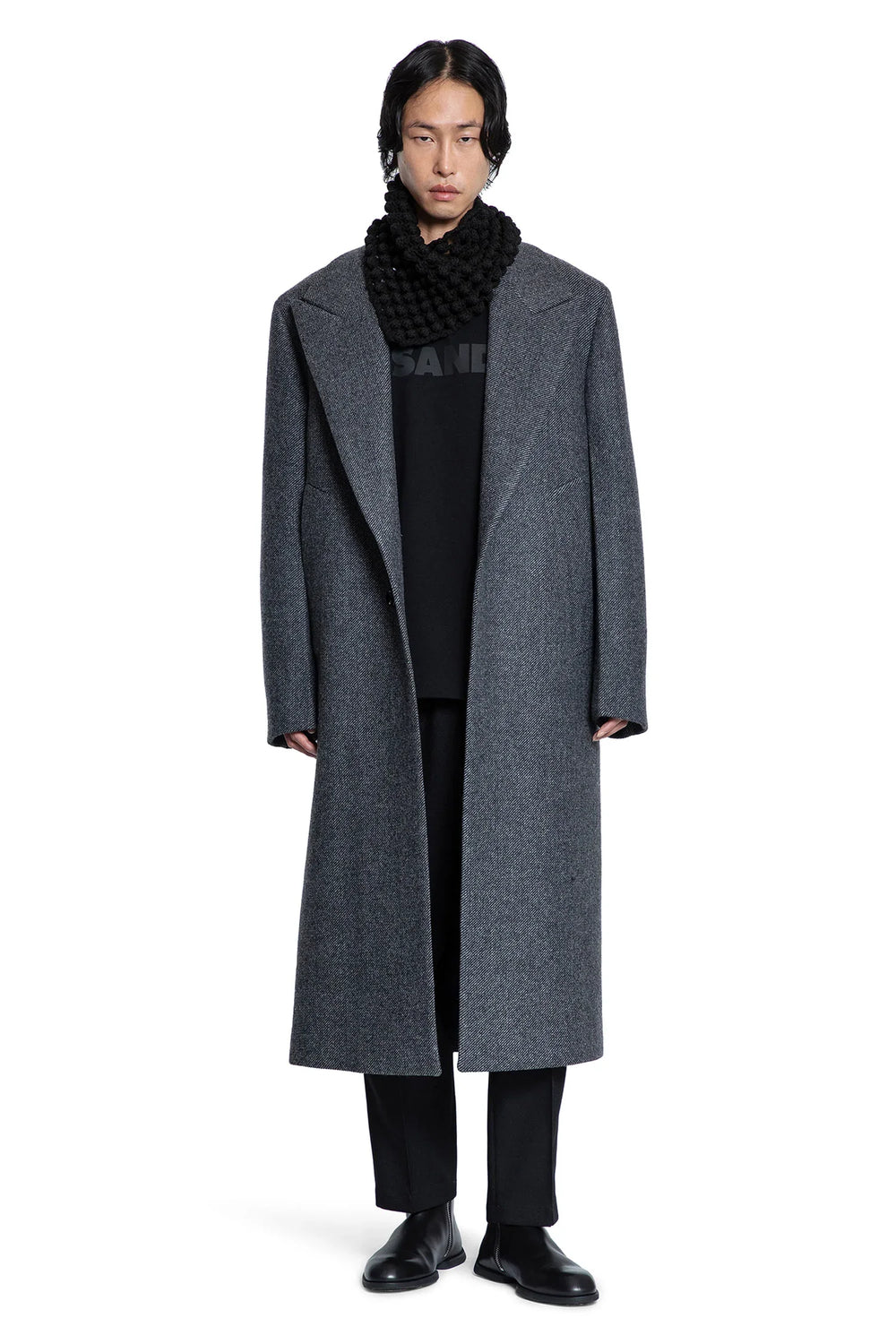 JIL SANDER MAN GREY COATS - Antonioli.eu