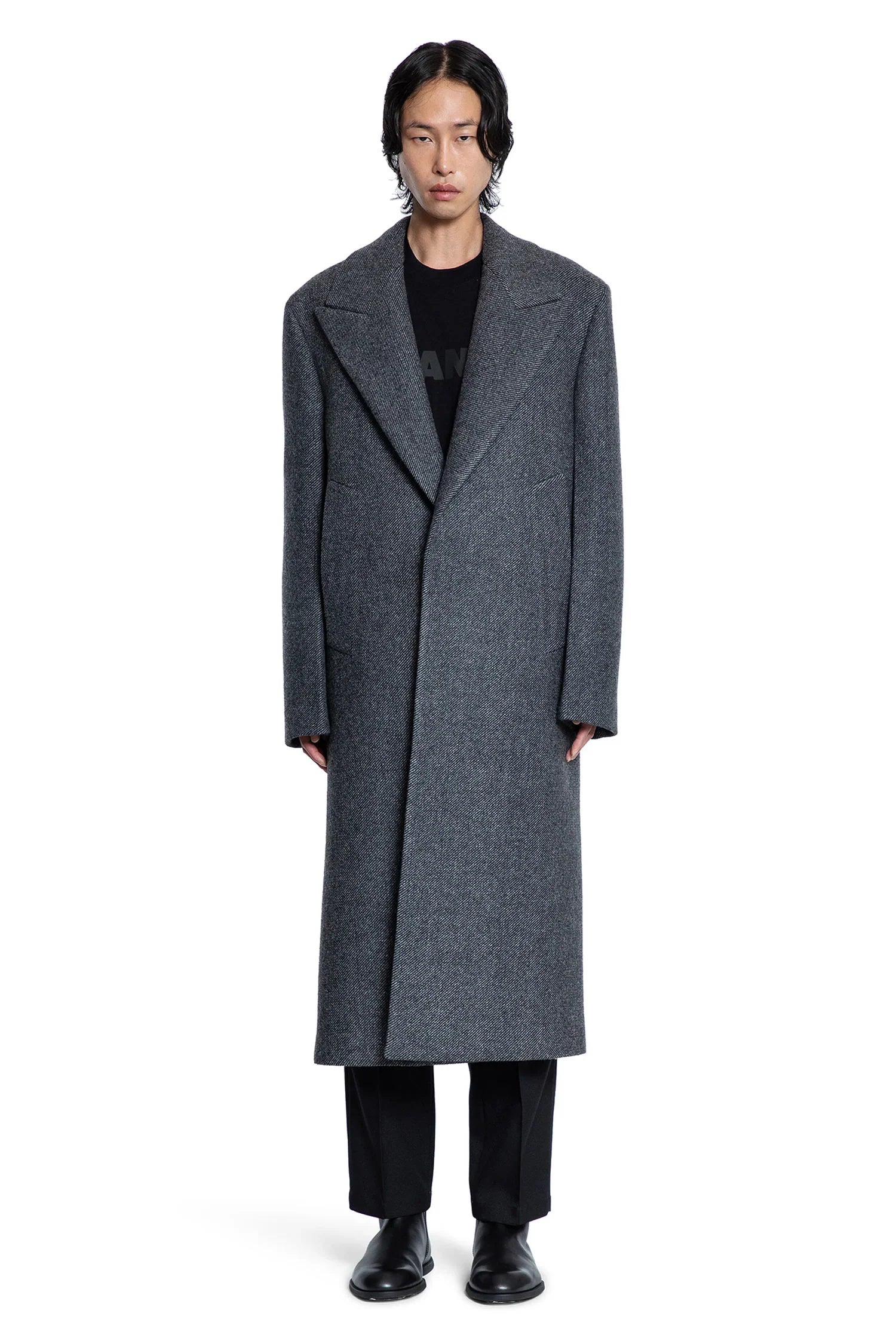 JIL SANDER MAN GREY COATS - Antonioli.eu