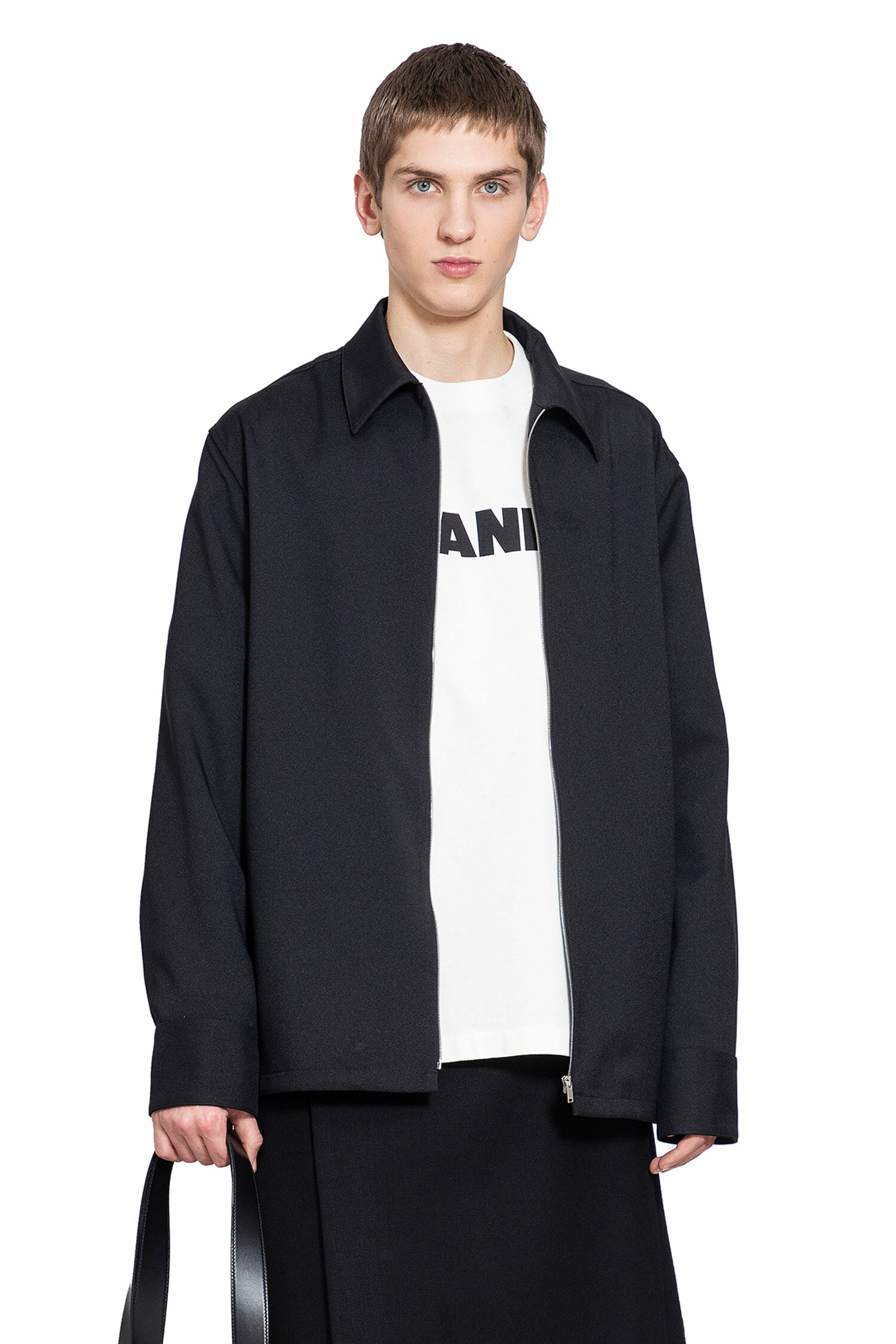 JIL SANDER MAN BLACK SHIRTS