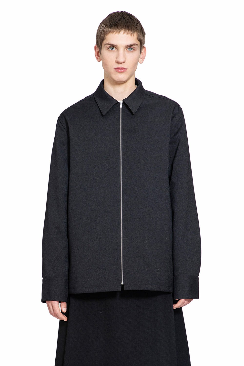 JIL SANDER MAN BLACK JACKETS