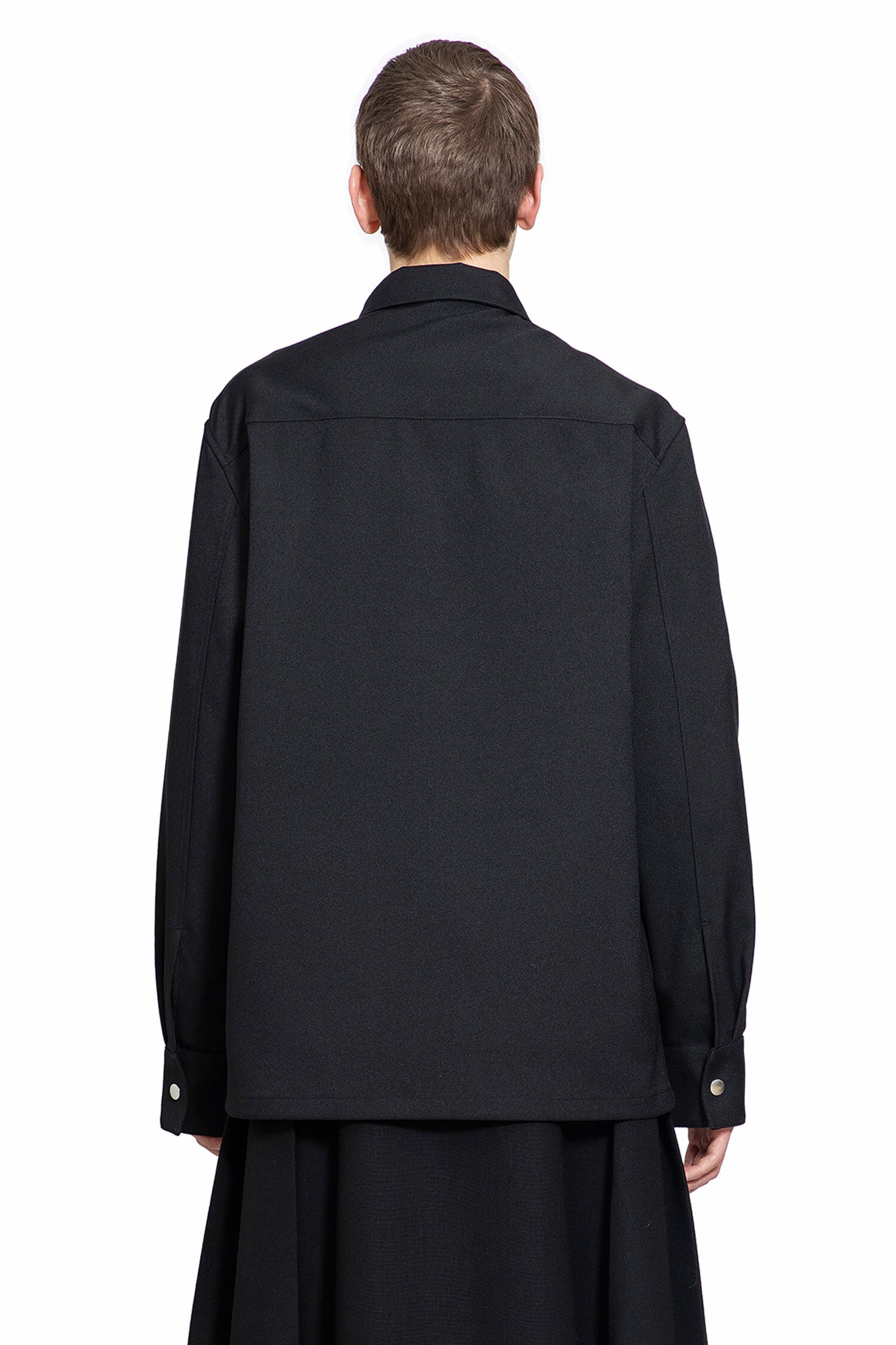 JIL SANDER MAN BLACK JACKETS