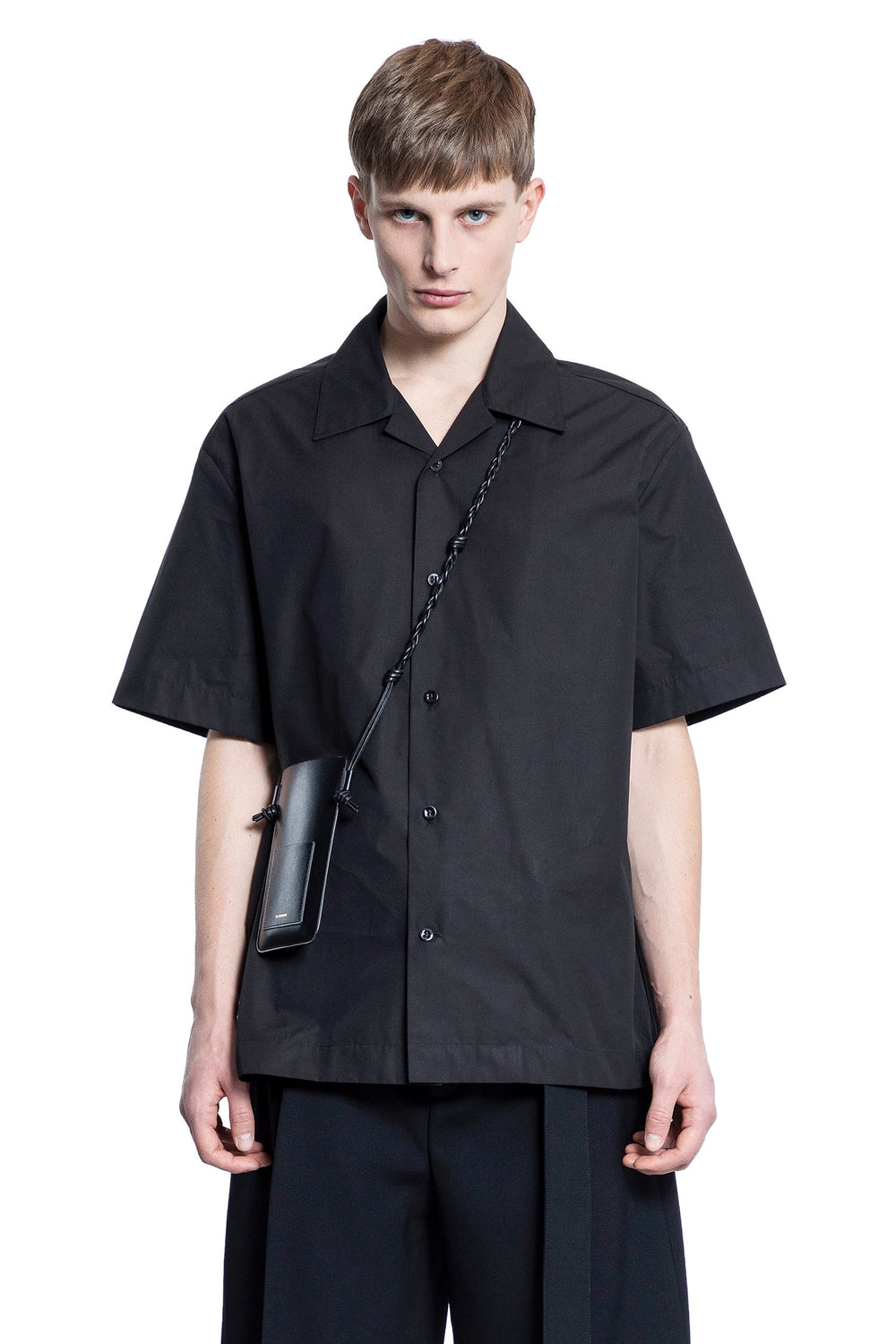 JIL SANDER MAN BLACK SHIRTS