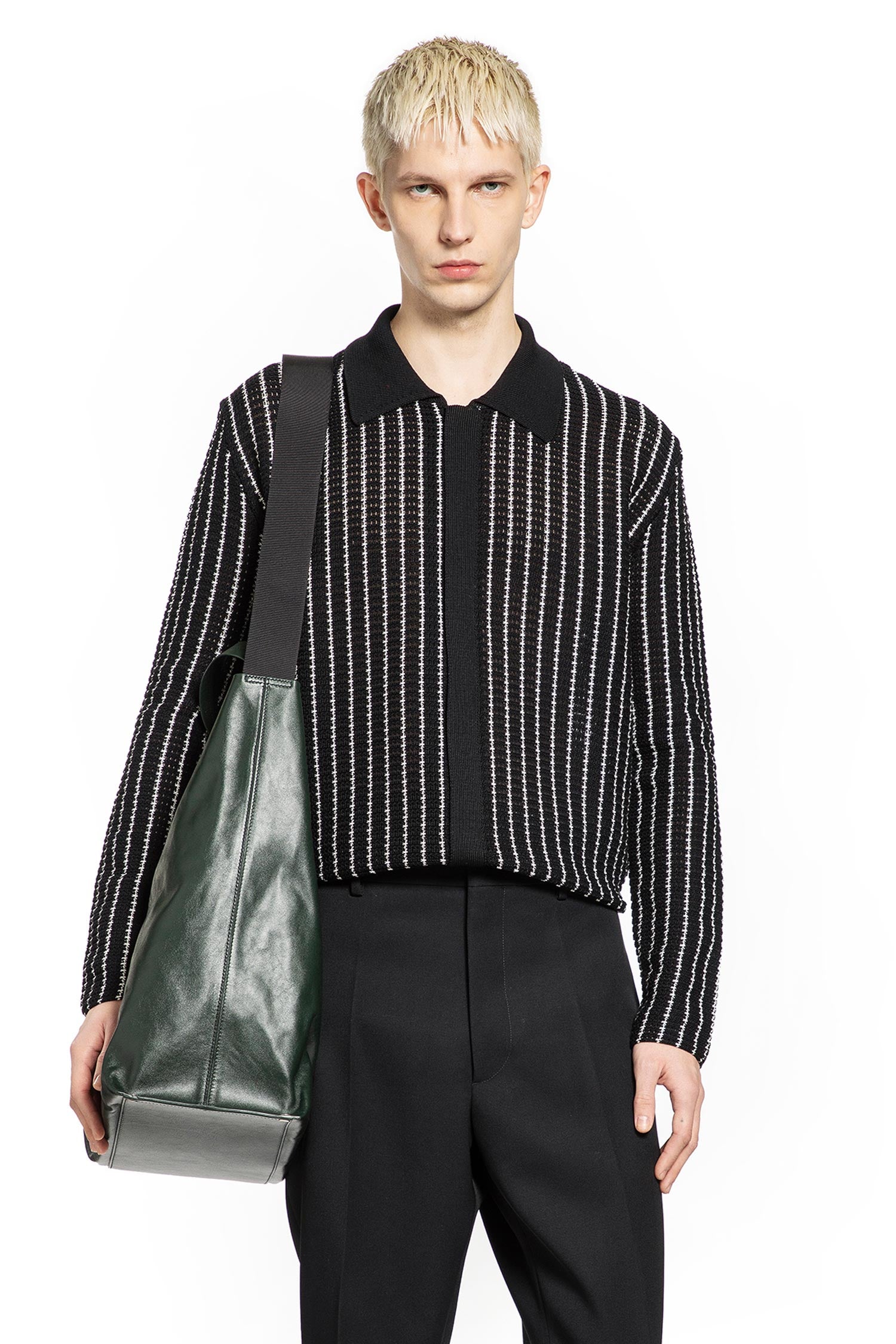 Zip-up Cotton Cardigan