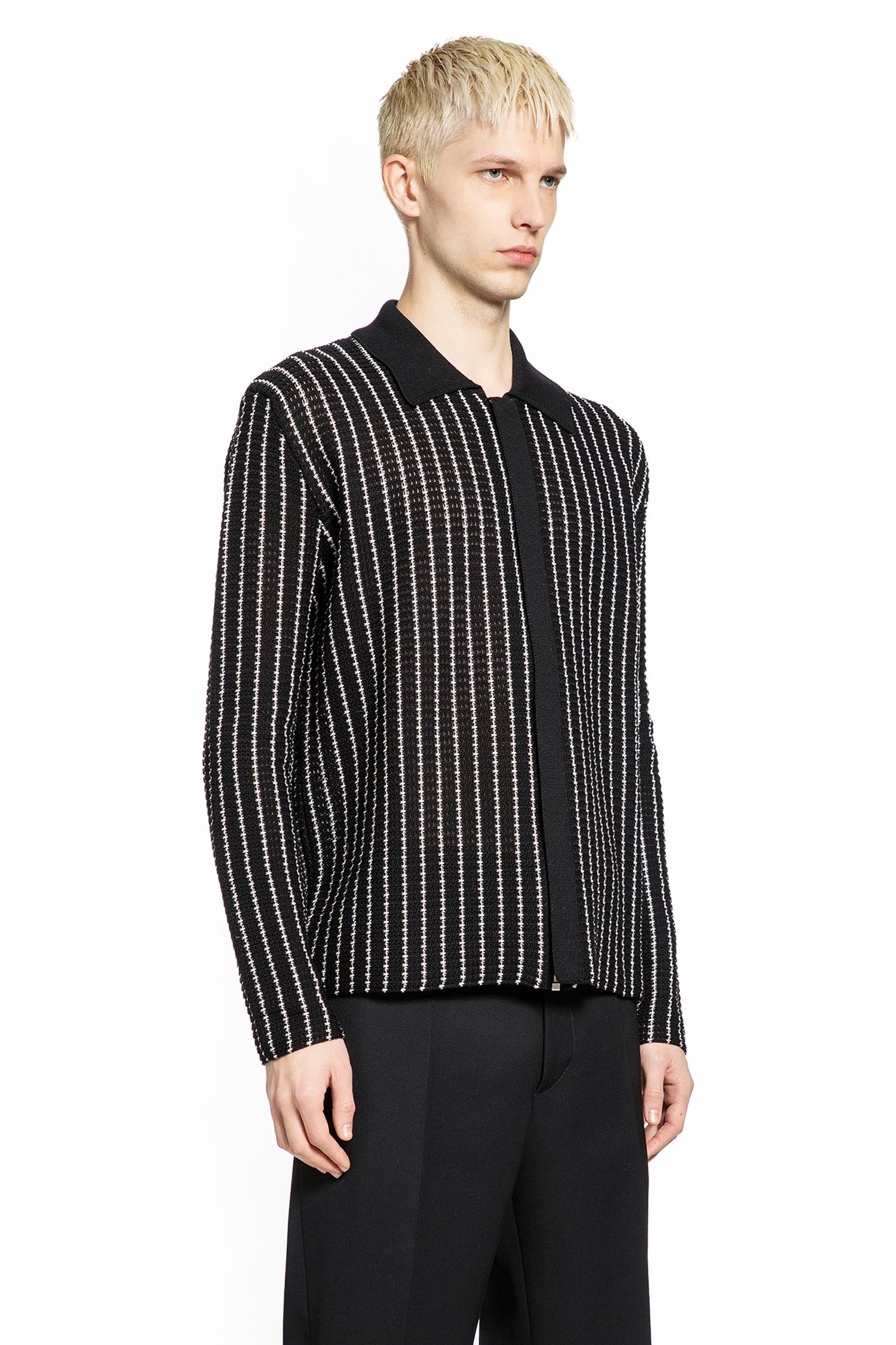 Zip-up Cotton Cardigan