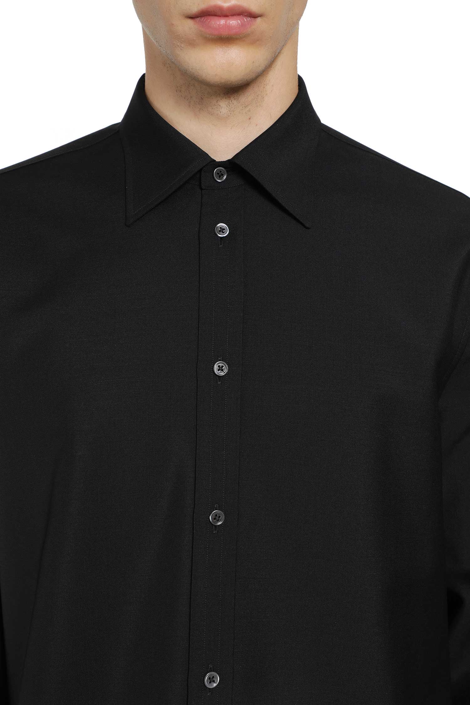 JIL SANDER Wool Mohair Canvas Shirt man