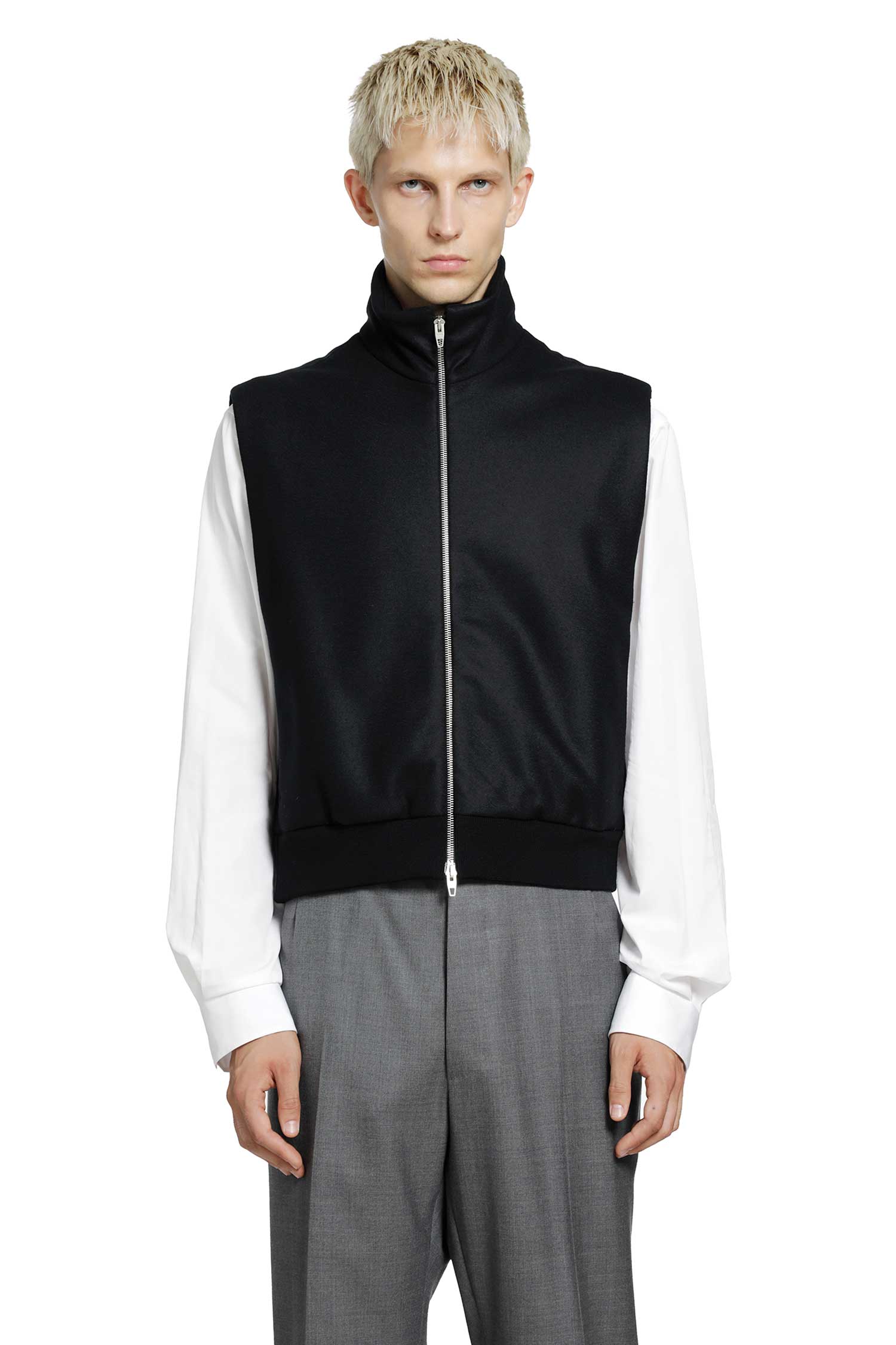 JIL SANDER Wool Melton Padded Vest man