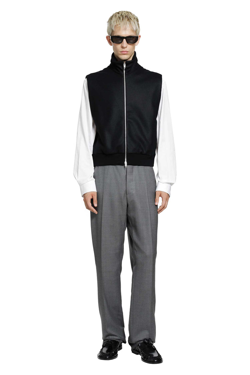 JIL SANDER Wool Melton Padded Vest man
