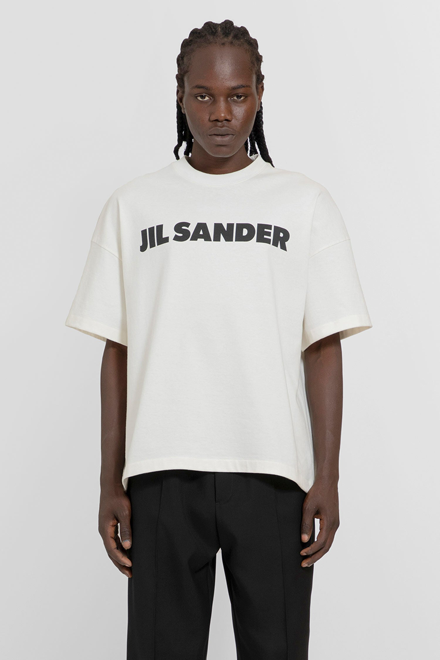 JIL SANDER MAN WHITE T-SHIRTS & TANK TOPS