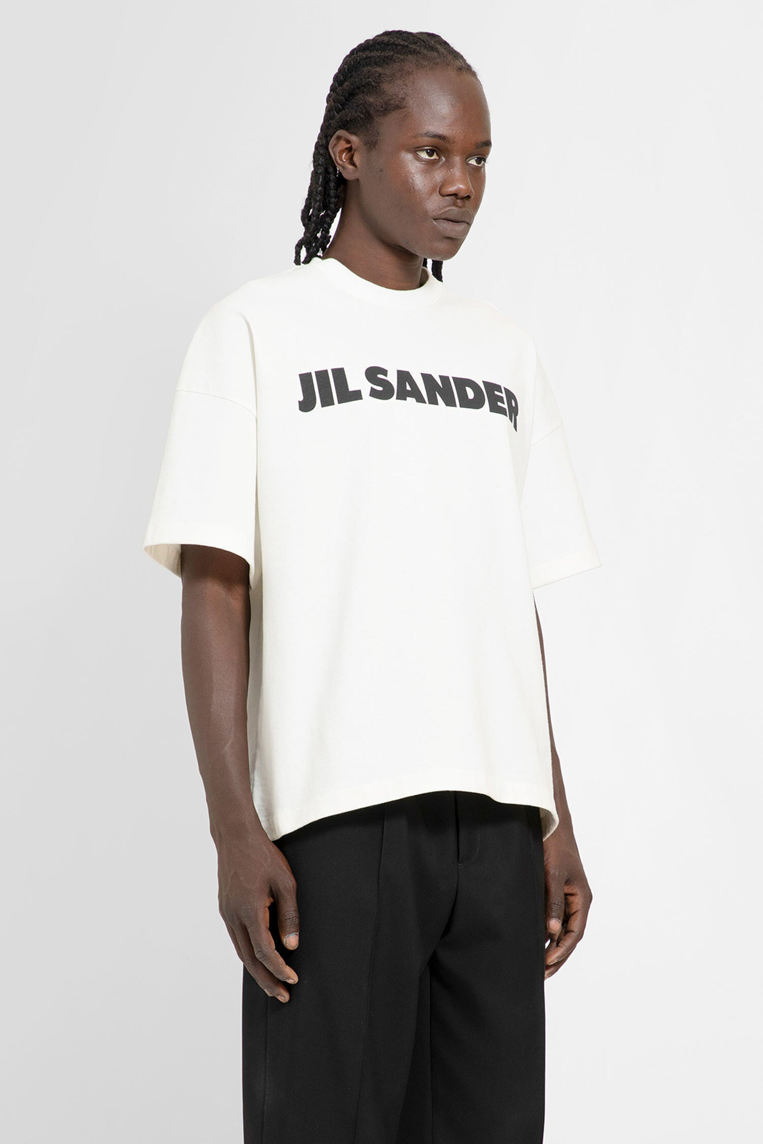 JIL SANDER MAN WHITE T-SHIRTS & TANK TOPS