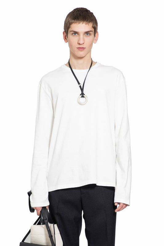 JIL SANDER MAN WHITE T-SHIRTS & TANK TOPS