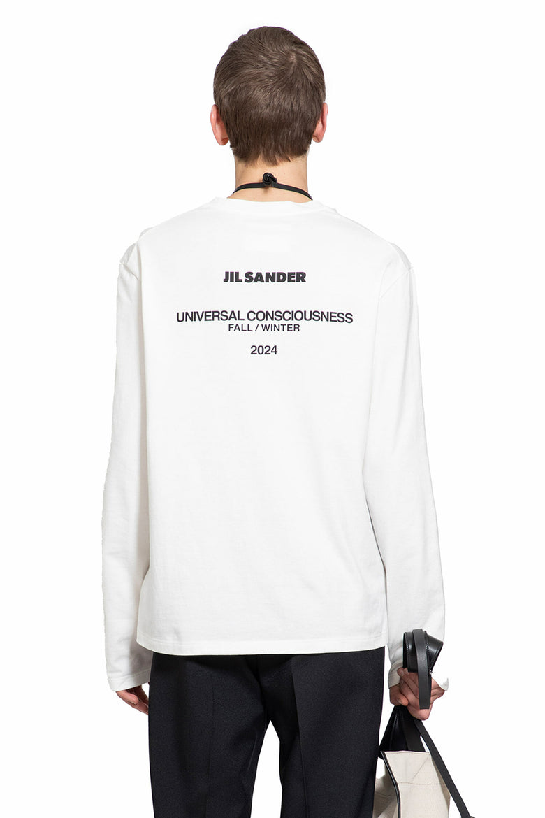 JIL SANDER MAN WHITE T-SHIRTS & TANK TOPS