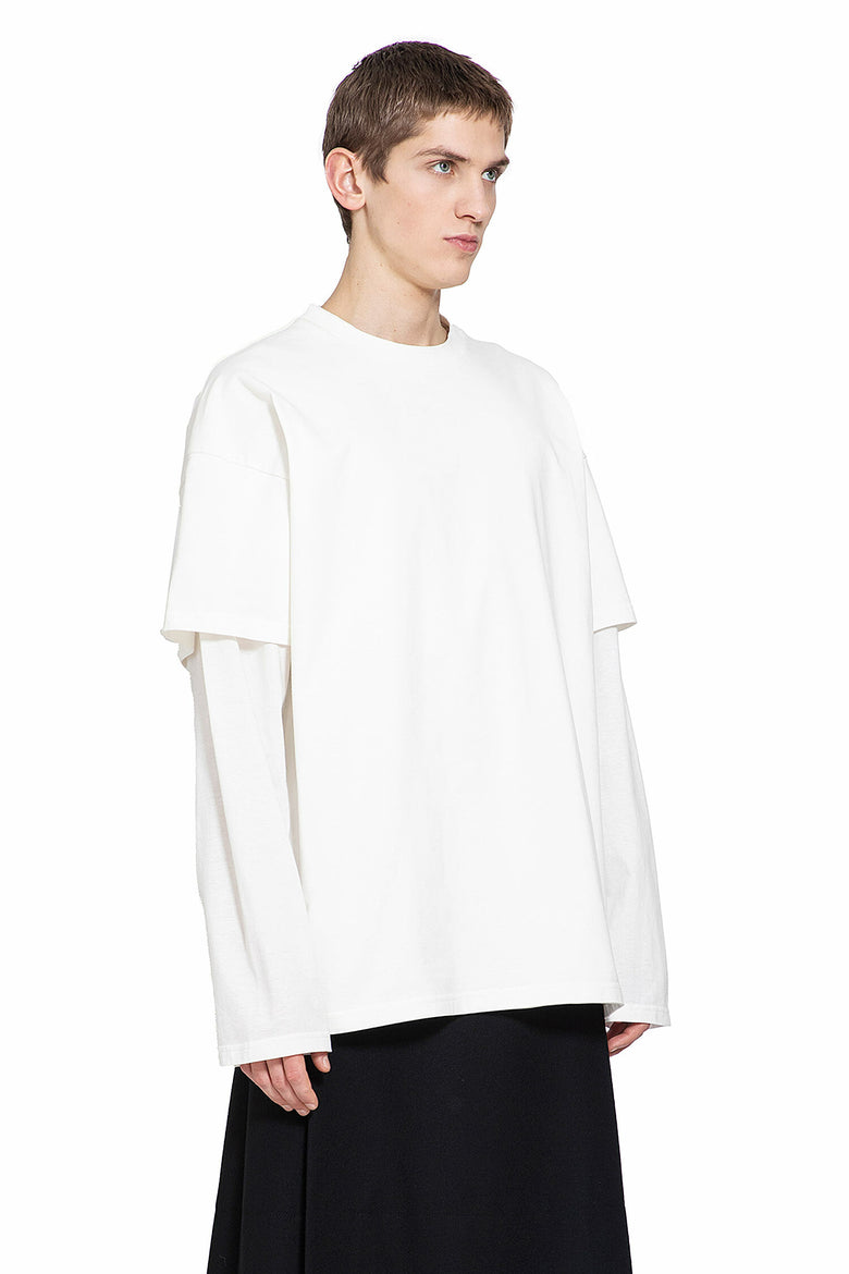 JIL SANDER MAN WHITE T-SHIRTS & TANK TOPS