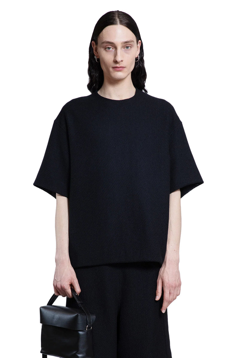 JIL SANDER MAN BLACK T-SHIRTS & TANK TOPS - Antonioli.eu