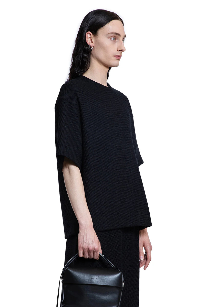 JIL SANDER MAN BLACK T-SHIRTS & TANK TOPS - Antonioli.eu