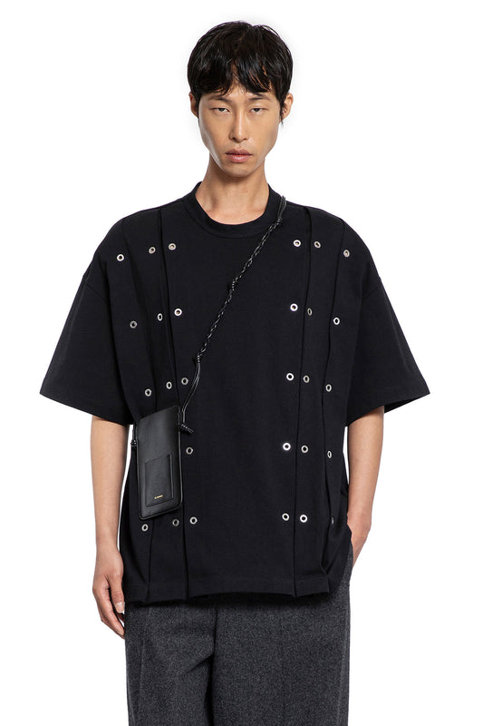 Crewneck T-Shirt with Eyelets - Antonioli.eu