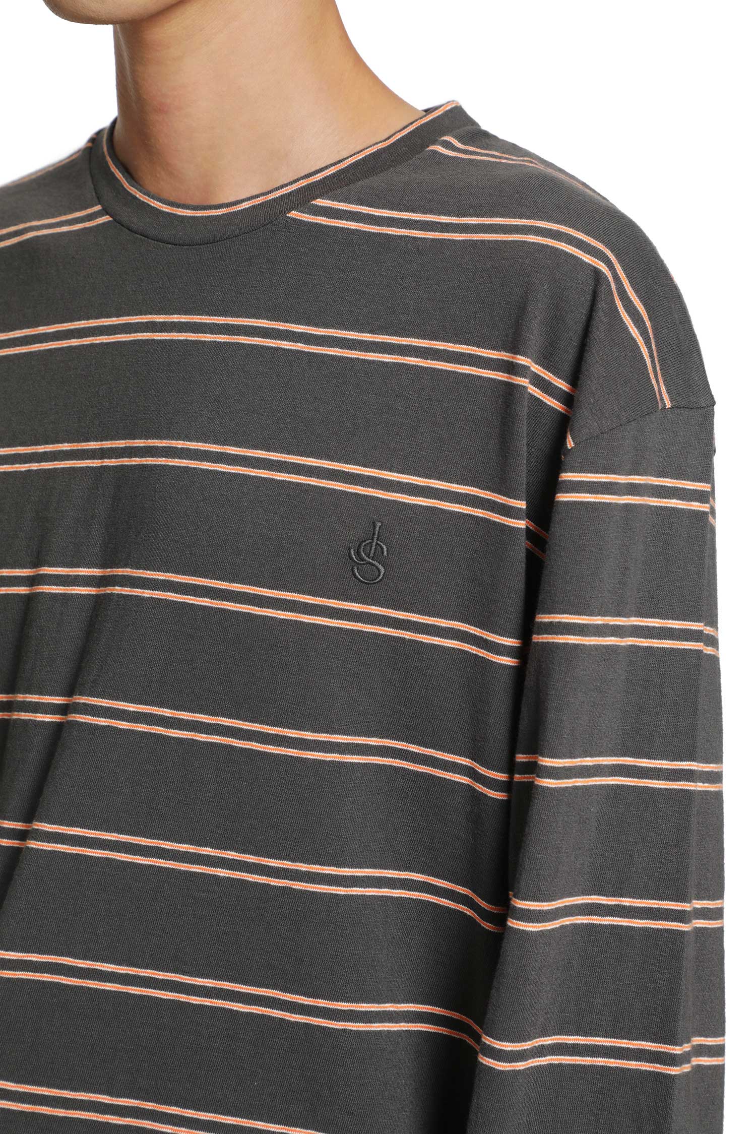 Cotton Crewneck Long Sleeve T-Shirt