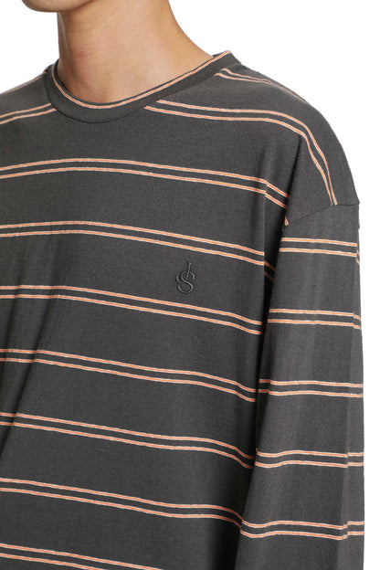 Cotton Crewneck Long Sleeve T-Shirt