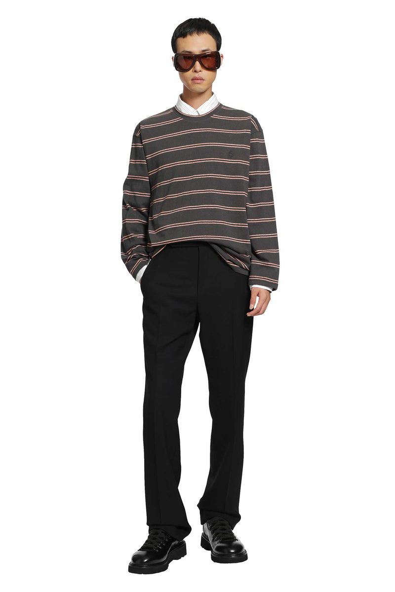 JIL SANDER Cotton Crewneck Long Sleeve T-Shirt man