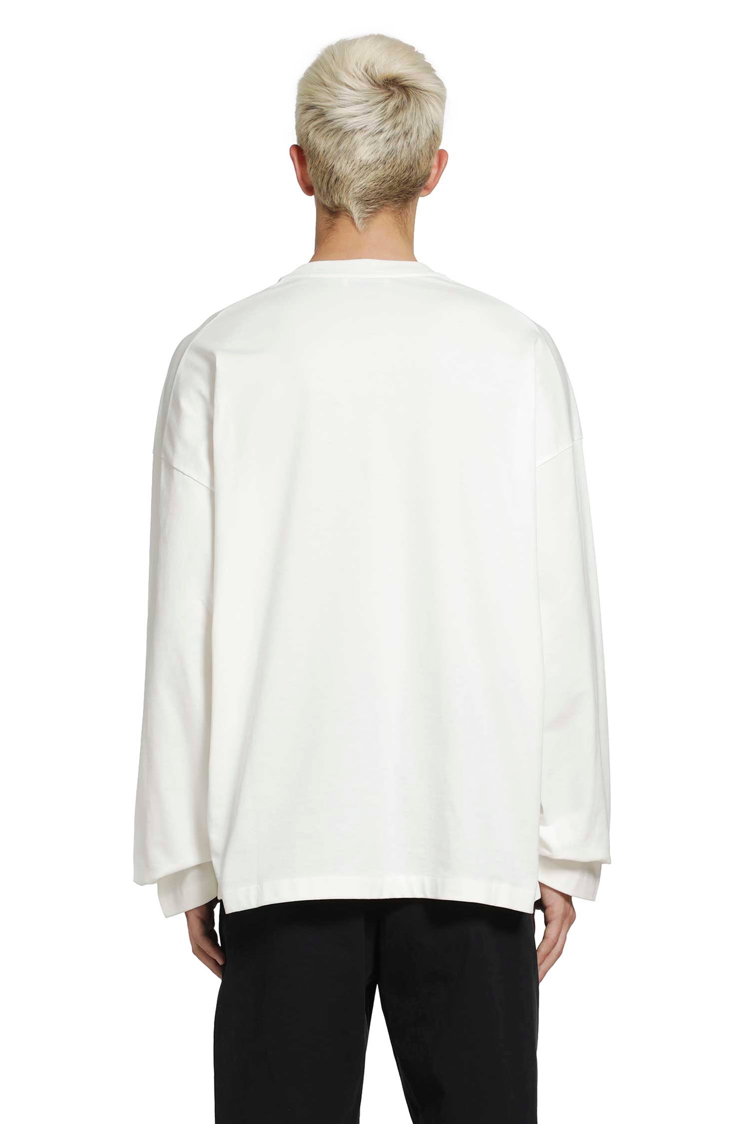 JIL SANDER Cotton Crewneck Long Sleeve T-Shirt man