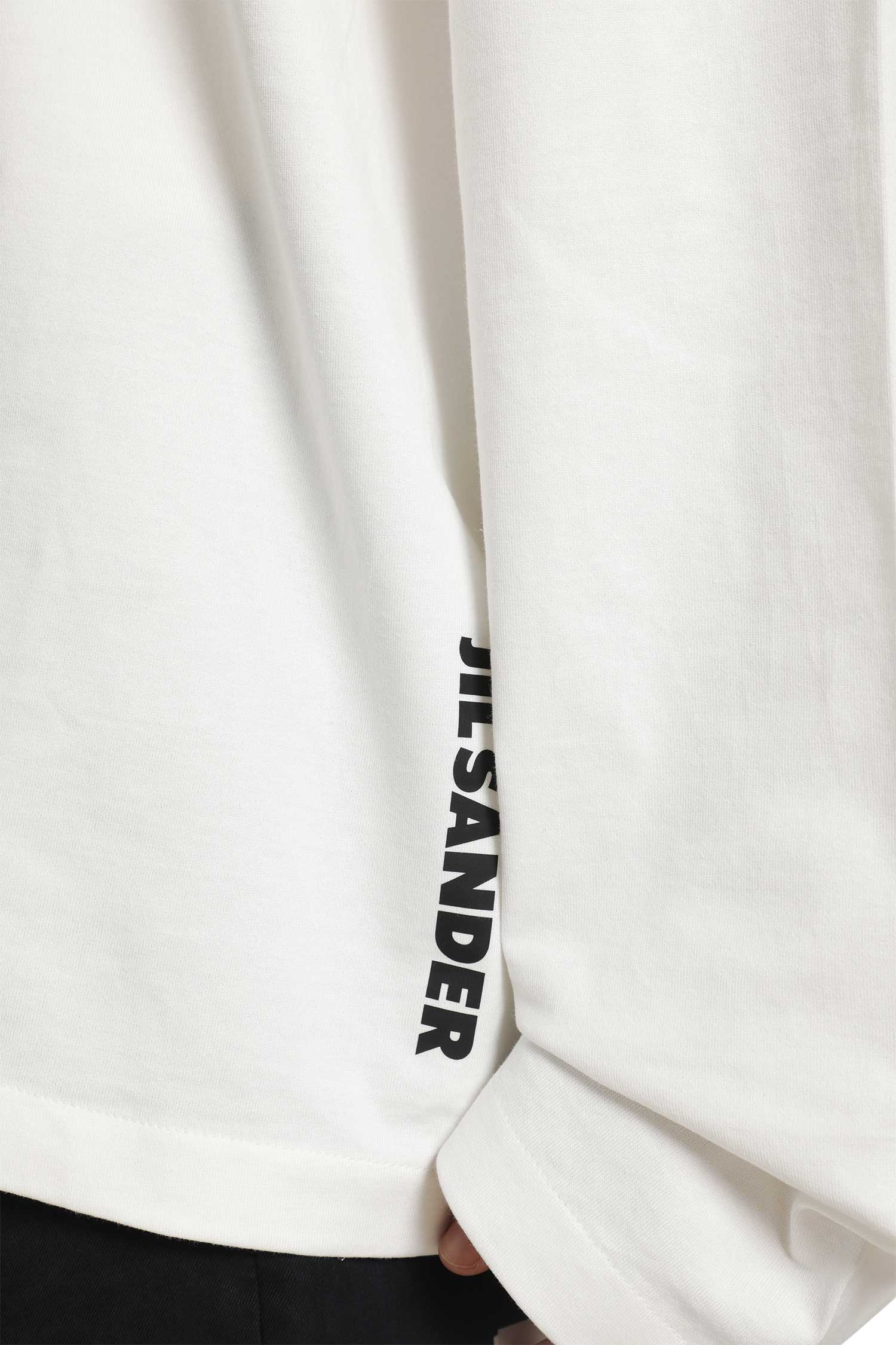 JIL SANDER Cotton Crewneck Long Sleeve T-Shirt man