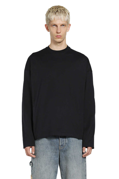 Cotton Crewneck Long Sleeve T-Shirt