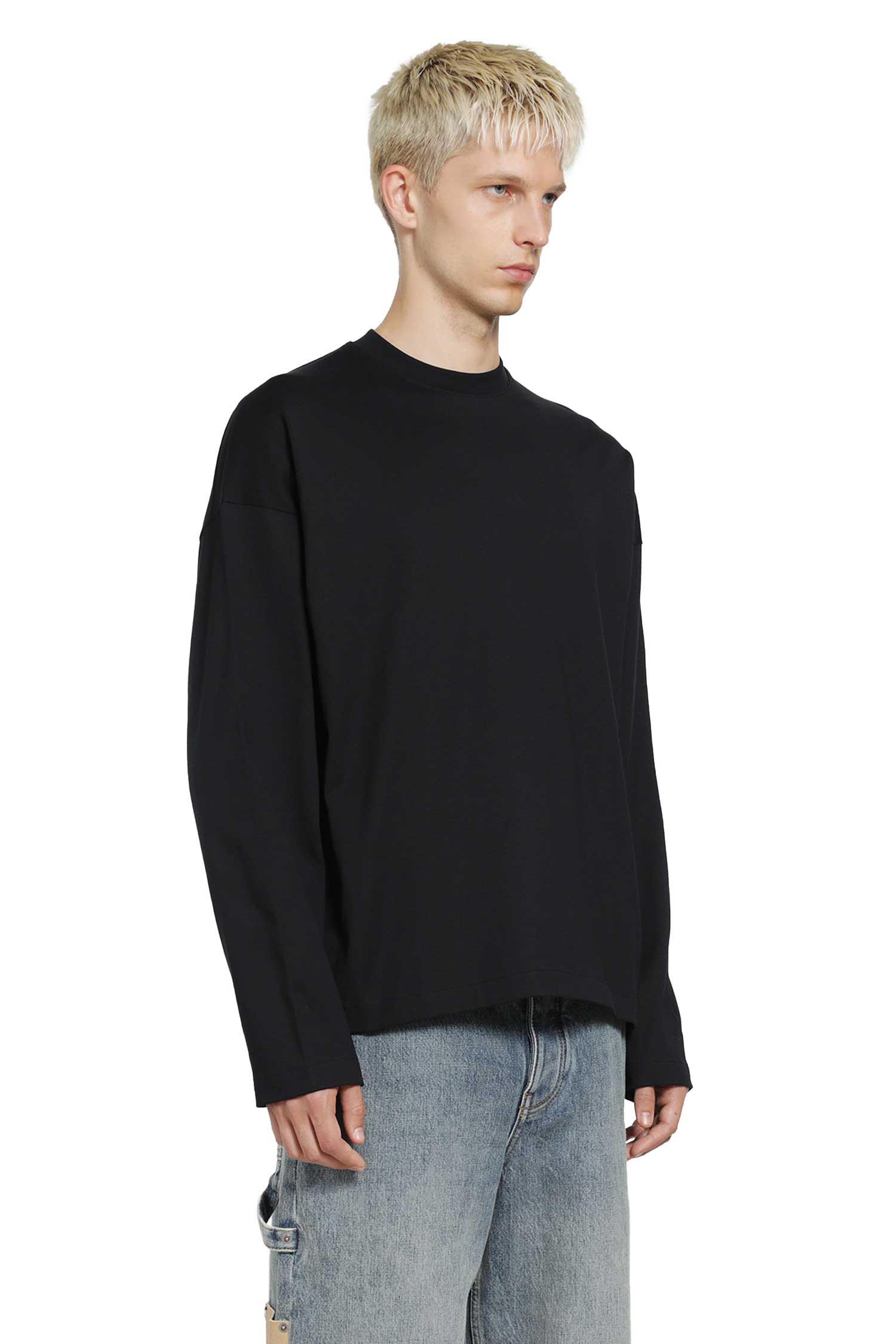 JIL SANDER Cotton Crewneck Long Sleeve T-Shirt man