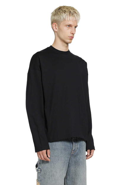 Cotton Crewneck Long Sleeve T-Shirt