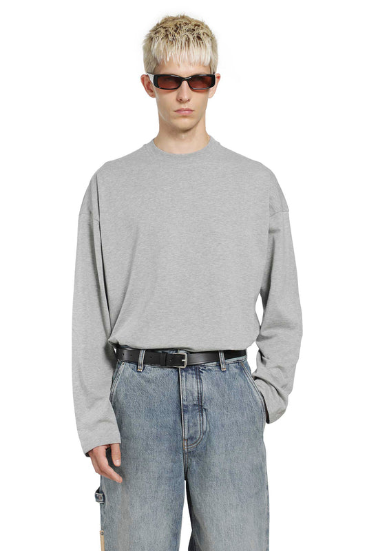 Vertical Logo Cotton Long Sleeve T-Shirt