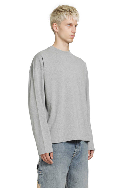 Vertical Logo Cotton Long Sleeve T-Shirt