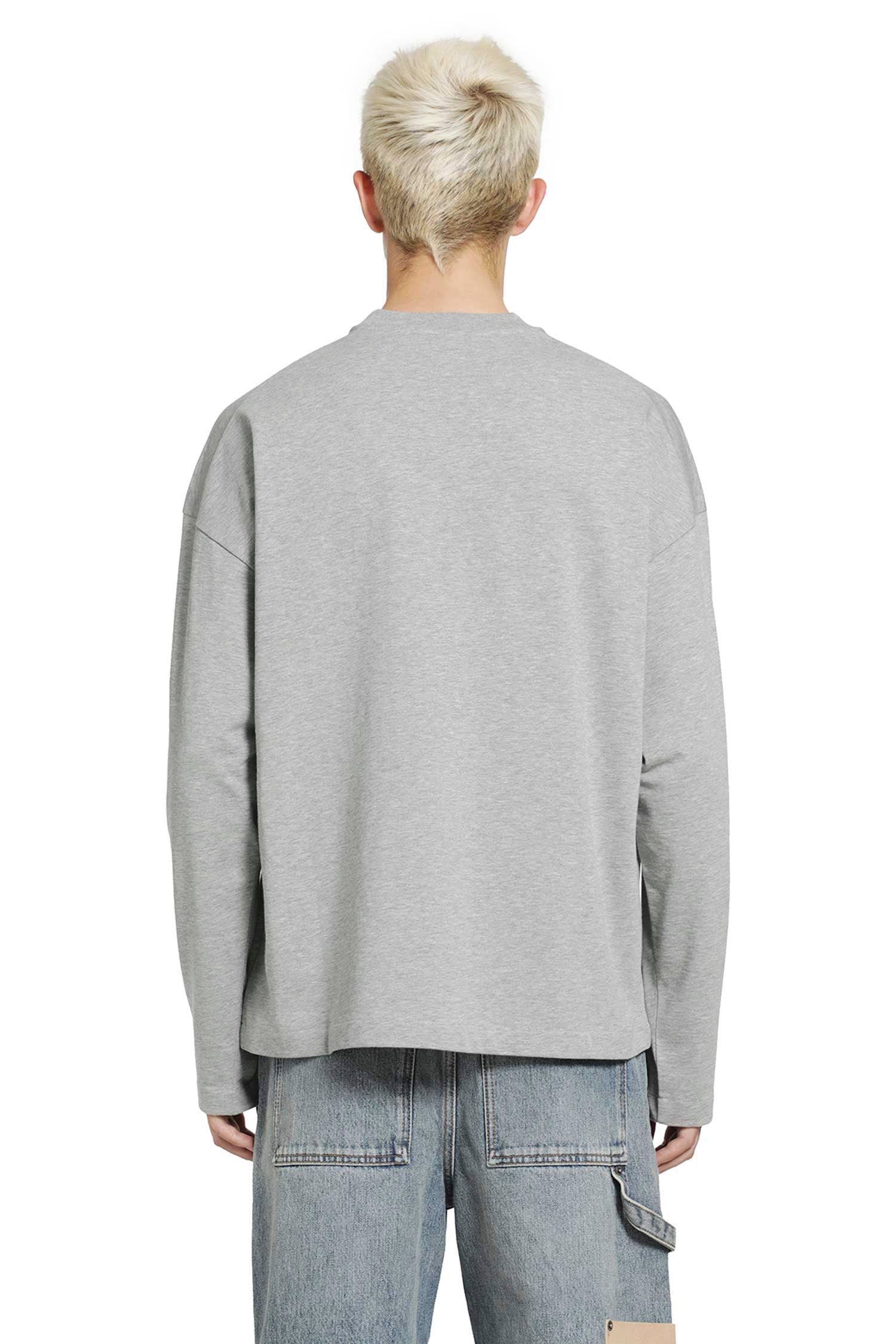 Vertical Logo Cotton Long Sleeve T-Shirt
