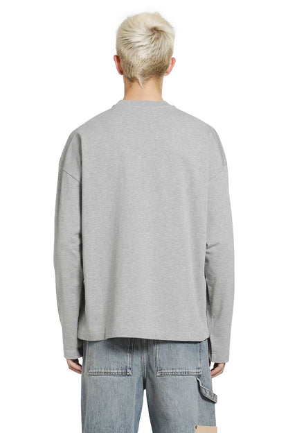 Vertical Logo Cotton Long Sleeve T-Shirt