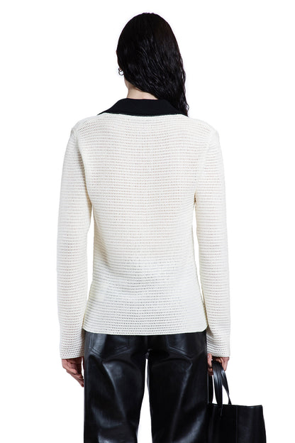 JIL SANDER MAN WHITE KNITWEAR