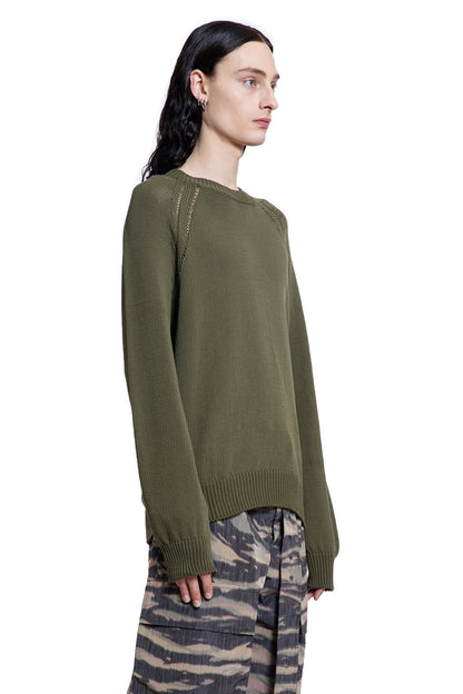 JIL SANDER MAN GREEN KNITWEAR