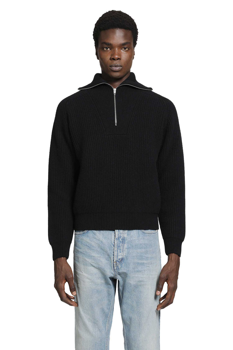 JIL SANDER High Zipped Neck Sweater man