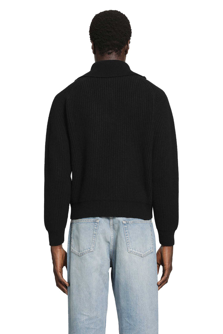 JIL SANDER High Zipped Neck Sweater man