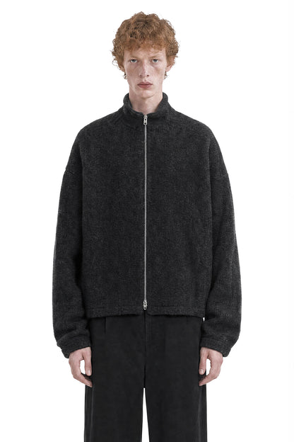 Wool Fleece Zip-Up Sweatshirt