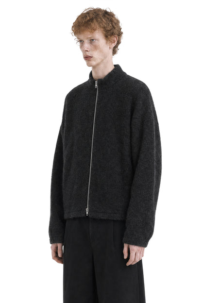 Wool Fleece Zip-Up Sweatshirt