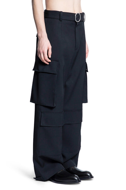 JIL SANDER MAN BLACK TROUSERS