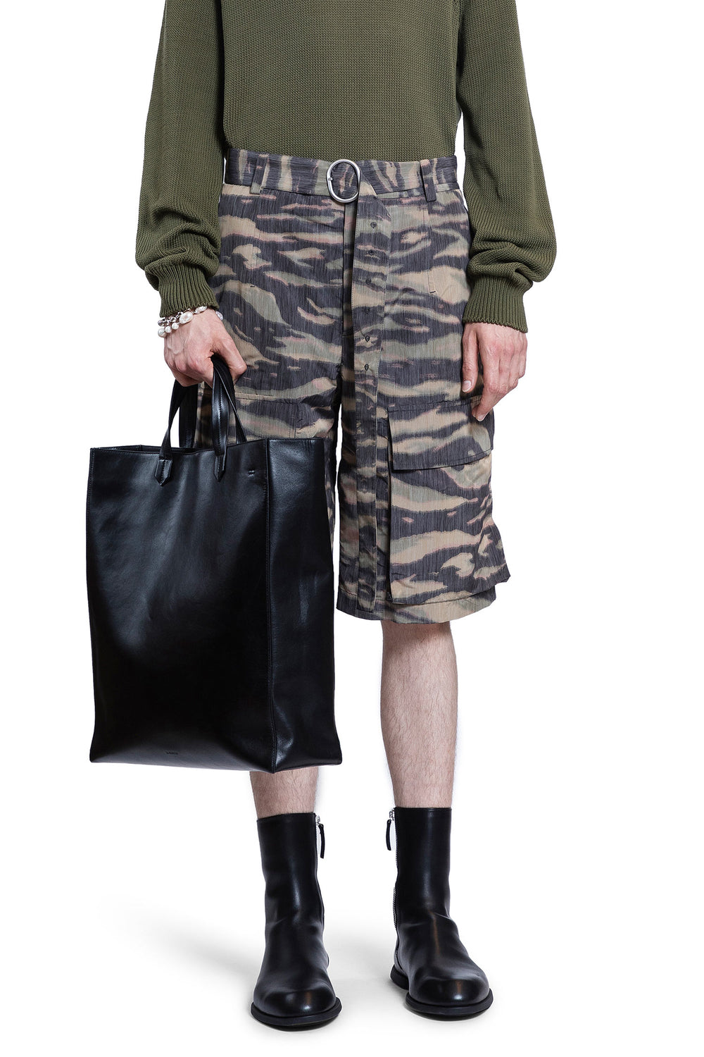 JIL SANDER MAN GREEN SHORTS & SKIRTS