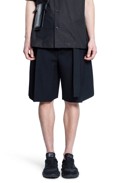 JIL SANDER MAN BLACK SHORTS & SKIRTS