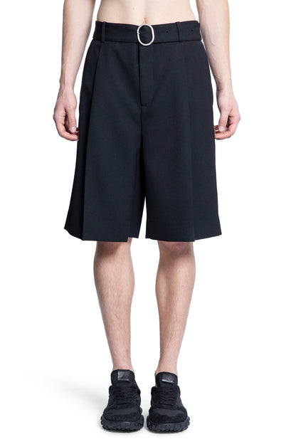 JIL SANDER MAN BLACK SHORTS & SKIRTS