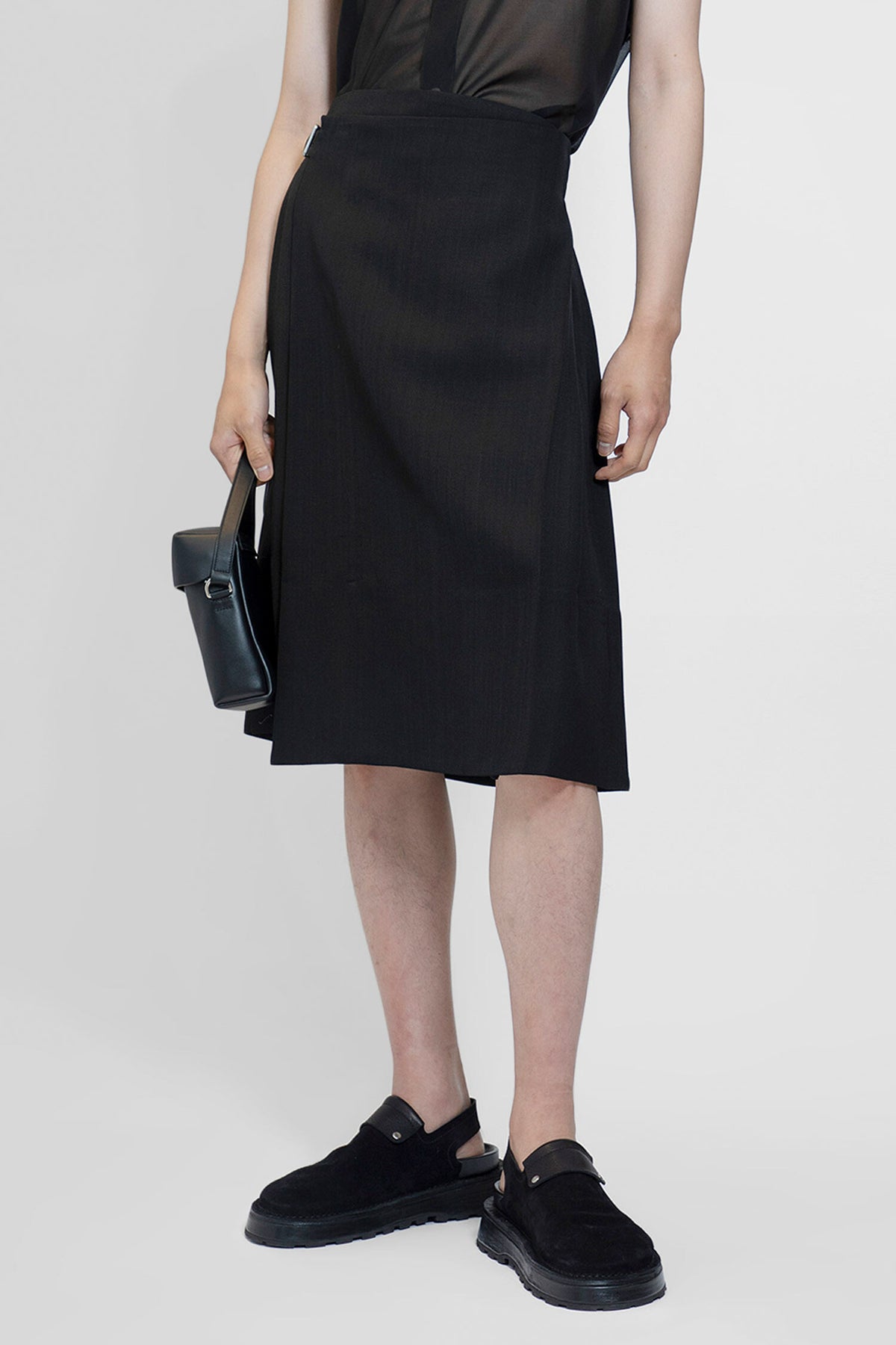 JIL SANDER JIL SANDER SKIRTS BLACK MAN man