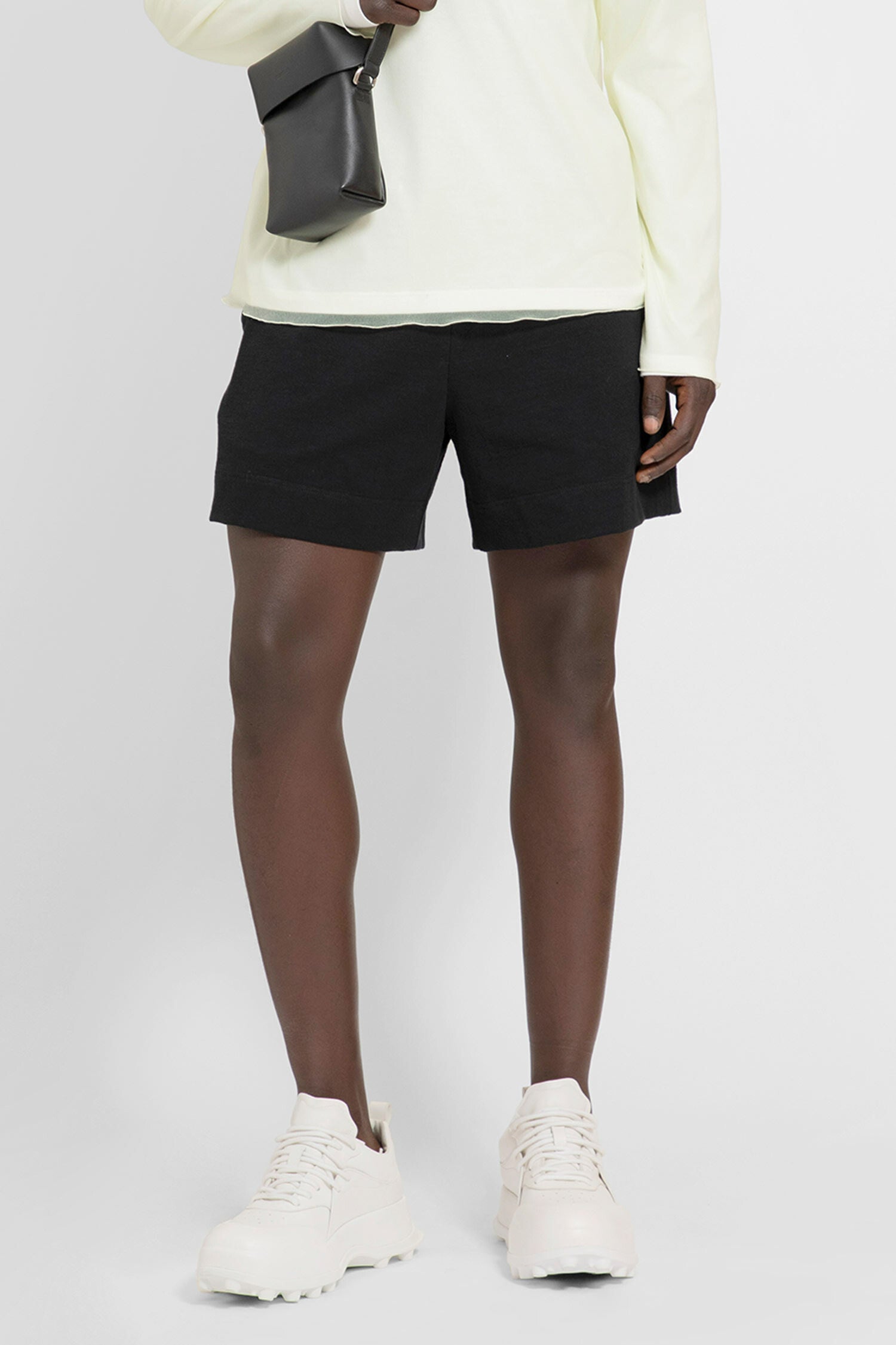 JIL SANDER MAN BLACK SHORTS & SKIRTS