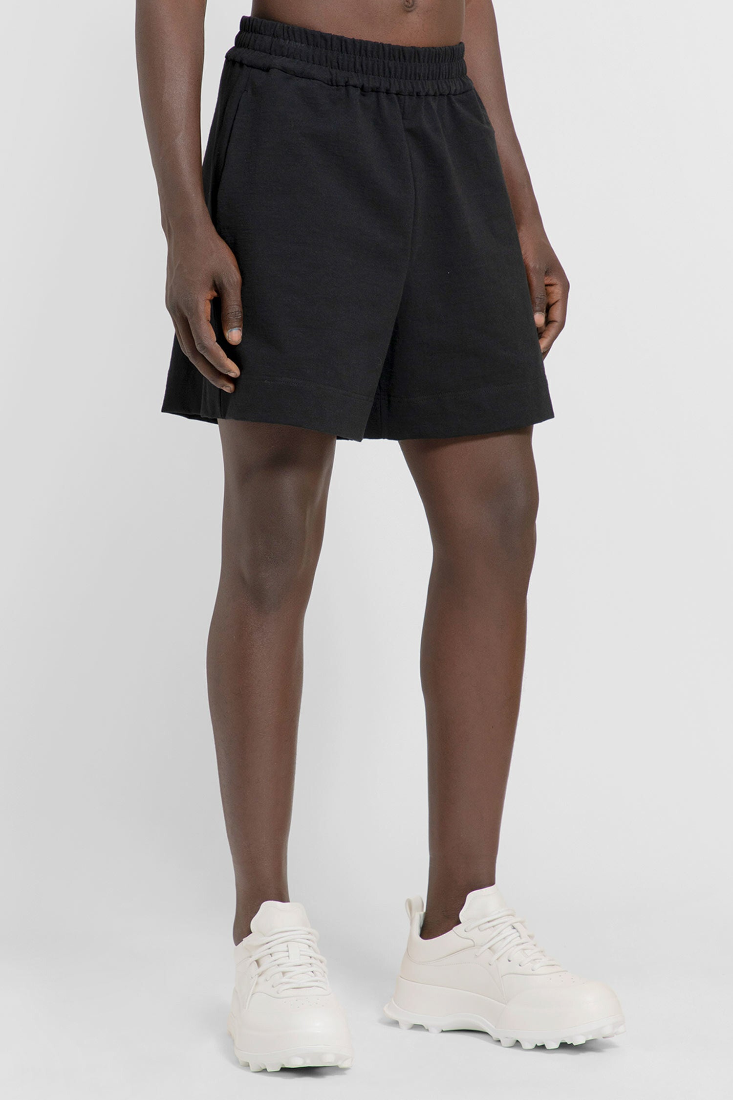 JIL SANDER MAN BLACK SHORTS & SKIRTS